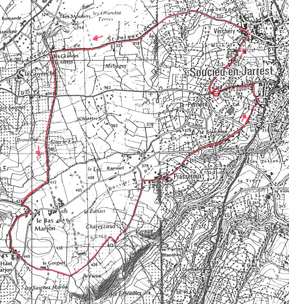 Carte IGN du circuit